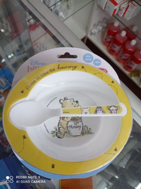 Set De Platos Microondas X 2 Piesas Winnie The Pooh...venta X 1unidad