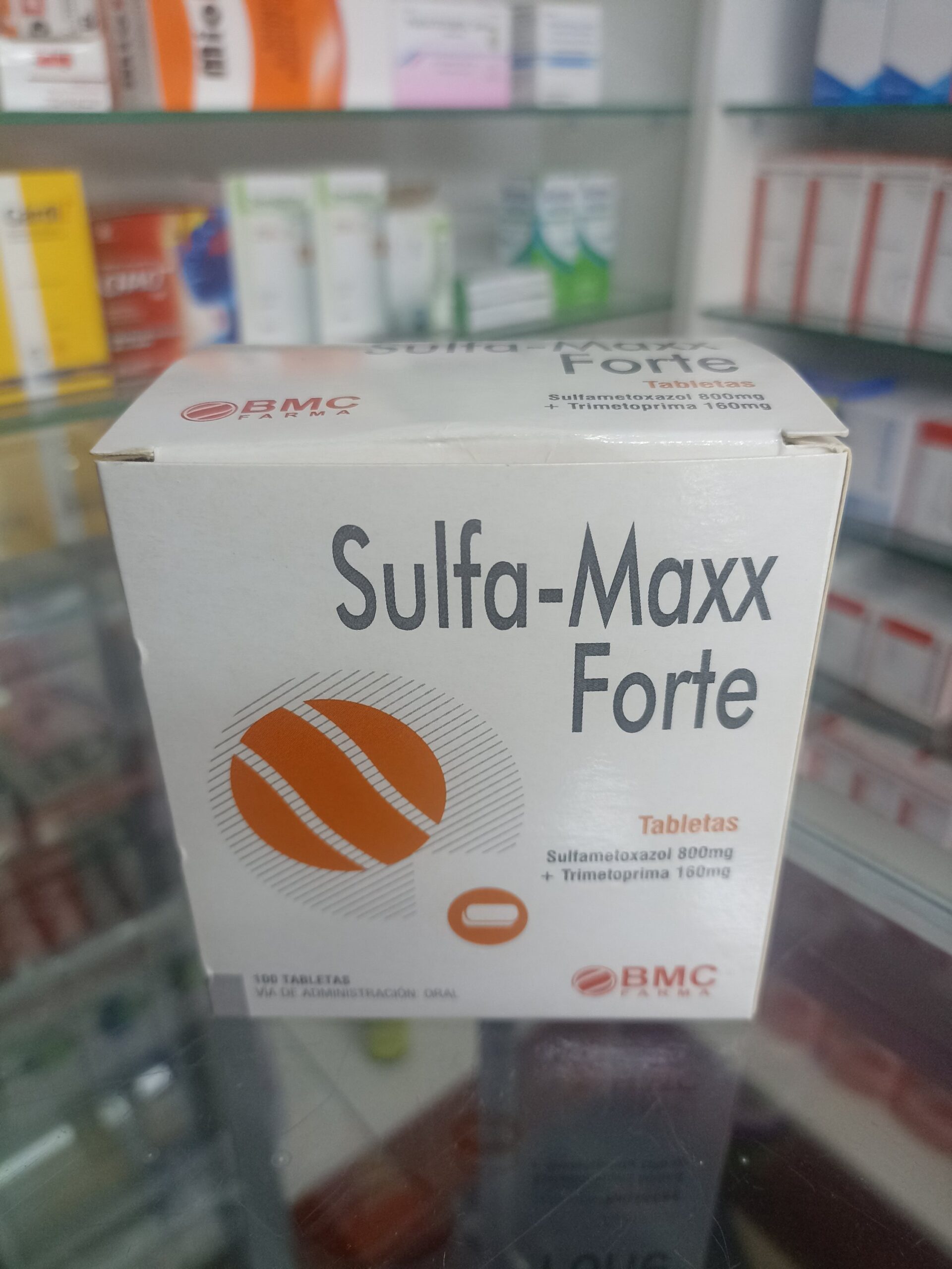 Sulfa Maxx Forte (sulfametoxasol 800mg + Trimentoprina160mg) X 100 Tabletas...venta X 1unidad: imagen 1