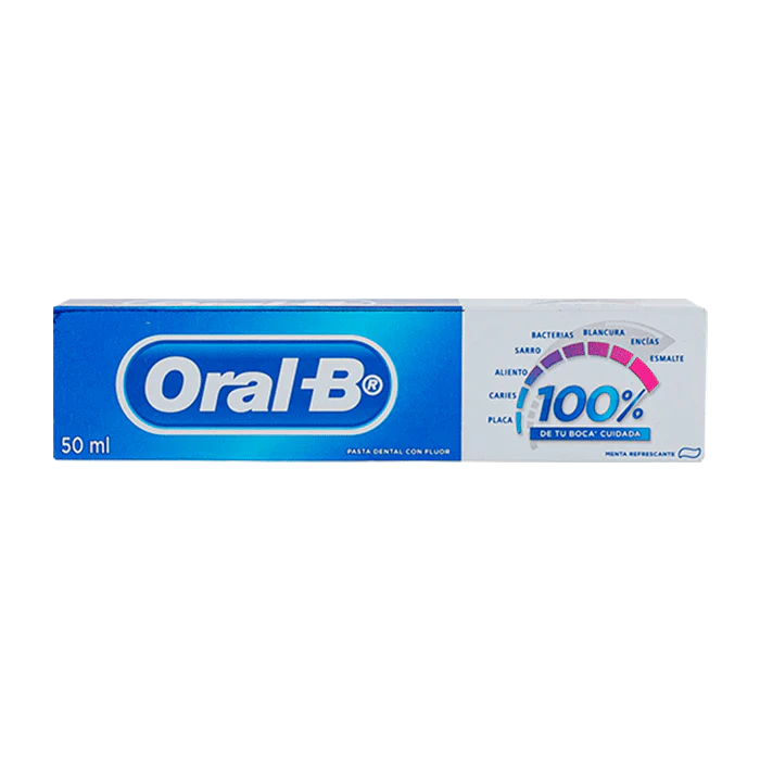 Crema Dental Oral B 100 % Cont.neto 50 Ml.............venta X Una Unidad