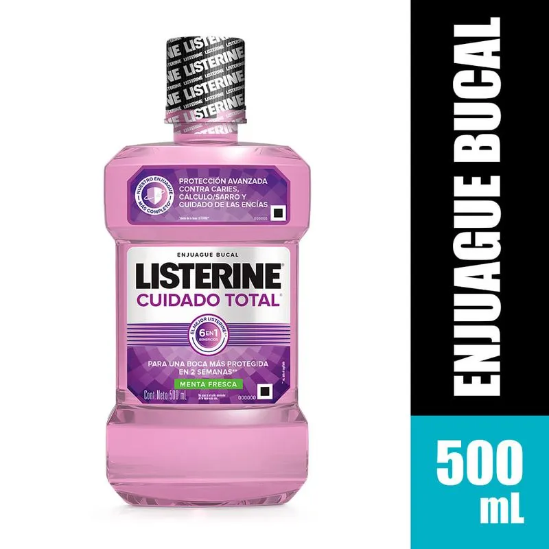 Enjuague Bucal Listerine Cuidado Total Cont.neto 500 Ml..................venta X Una Unidad