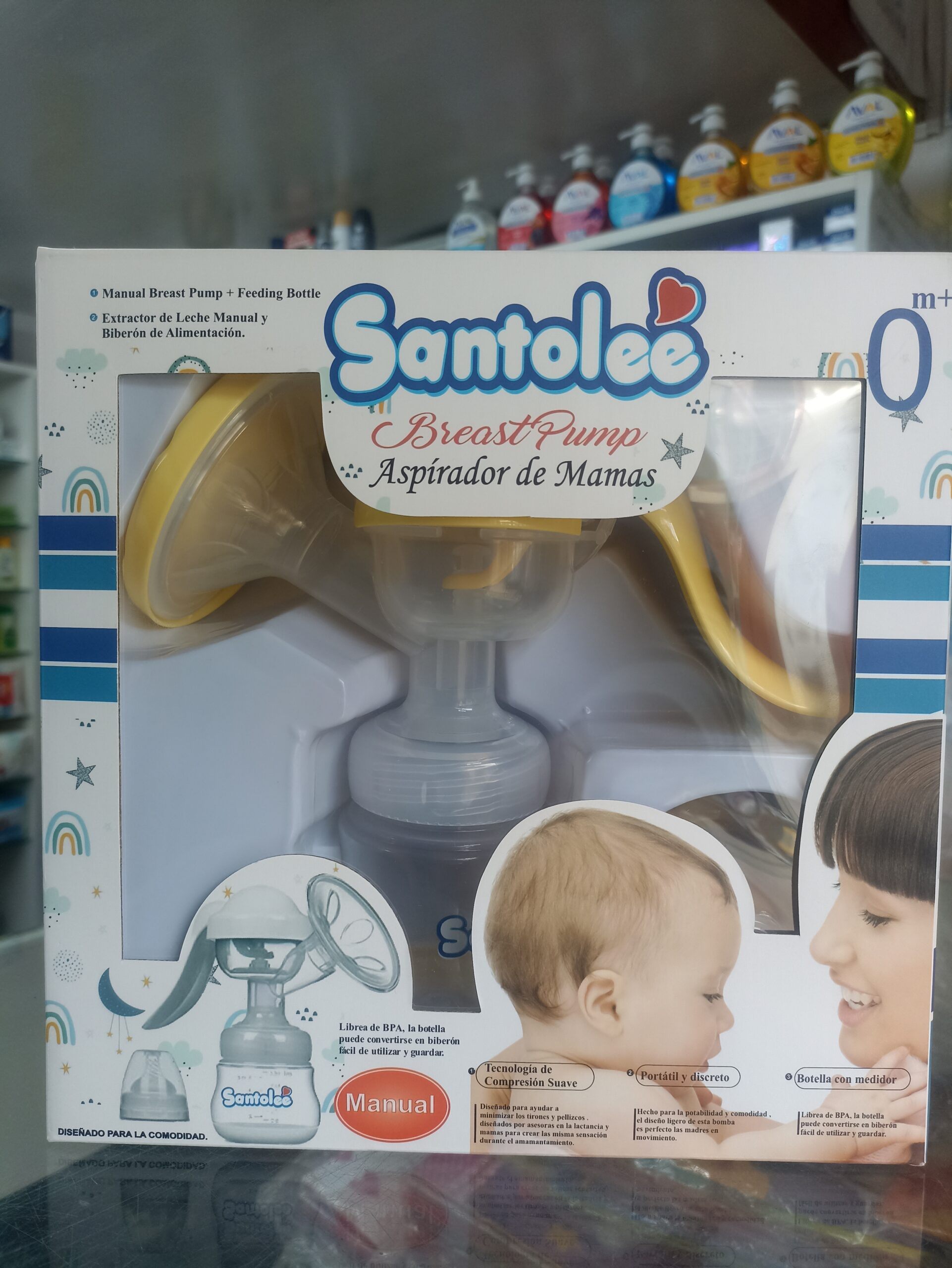 Extractor De Leche Manual Santolee Pezonera Colectora Libre De Bpa ... Venta X1 Pack: imagen 2