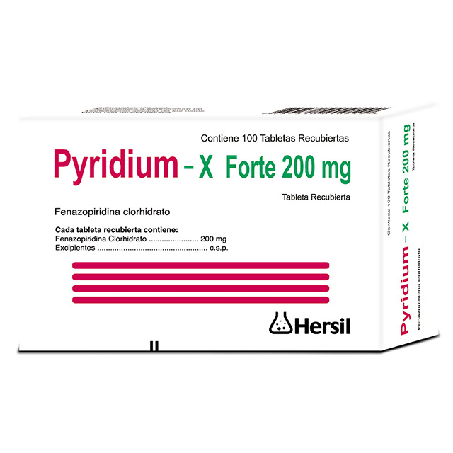 Pyridium - X Forte 200 Mg (fenazopiridina 200 Mg).........................venta X Una Unidad: imagen 1