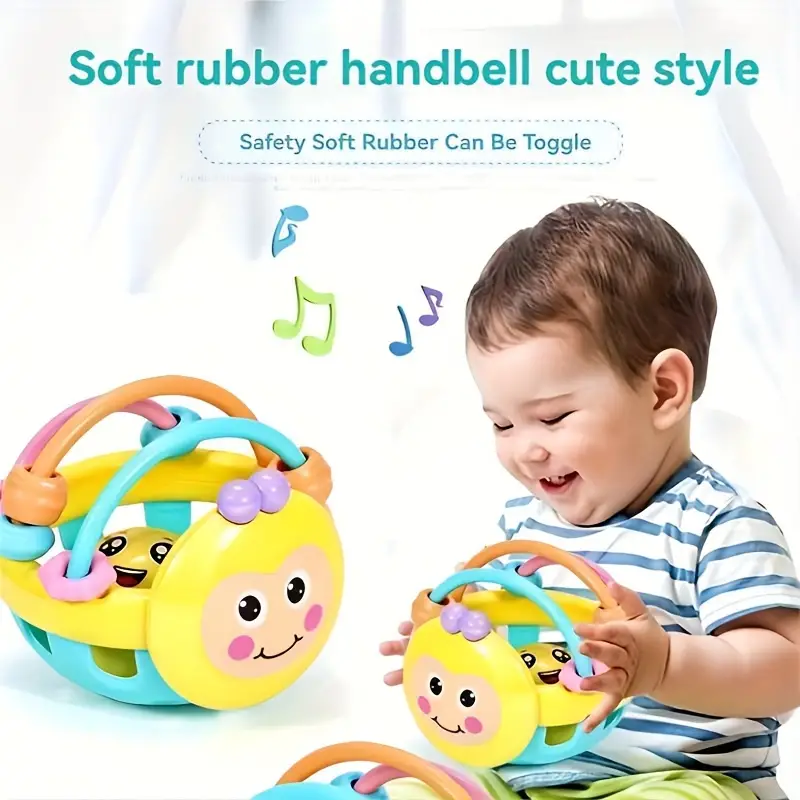 Juguete Mordedor Para Bebés Con Forma De Abejita suave con silicona  ....ventax 1unidad: imagen 1