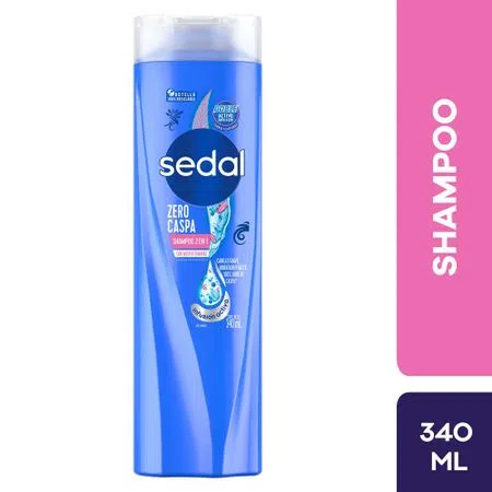 Shampoo Sedal Zero Caspa 2 N 1 Cont.neto 340 Ml.............venta X Una Unidad