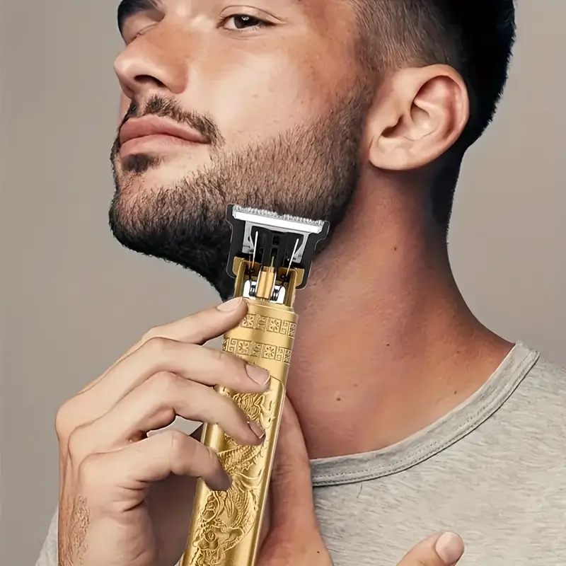 Maquina De Afeitar , Recortadora De Barba  - Inalámbrico, Afeitdora Recargable Por Usb Con Batería De Litio, Incluye 4 Peines Guía Y Cable De Carga...venta Por 1kit