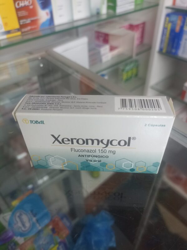 XEROMYCOL (FLUCONAZOL DE 150 MG ) CAJA X DOS...venta x 1unidad