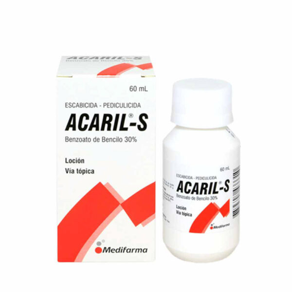 ACARIL S (BENZOATO DE BENCILO 30%) CONT.NETO 60ML..............venta x 1unidad