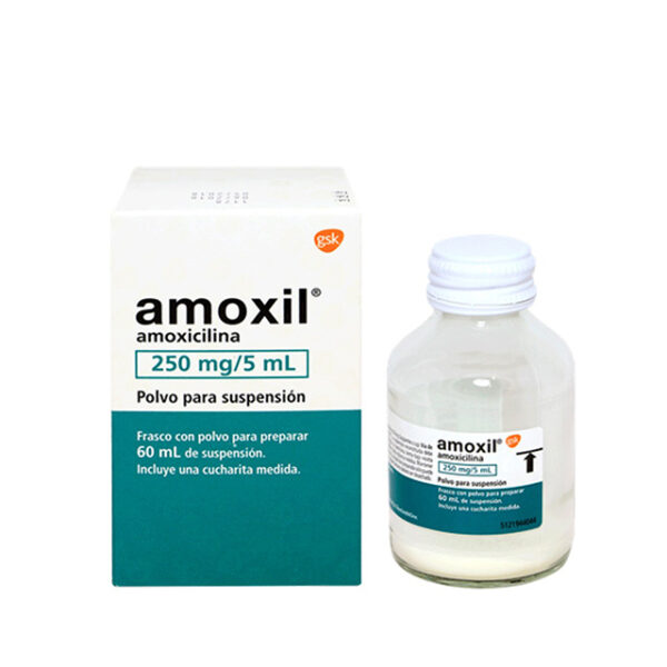 AMOXIL (AMOXICILINA) 250MG/5ML JBE X 60ML...................venta x 1unidad