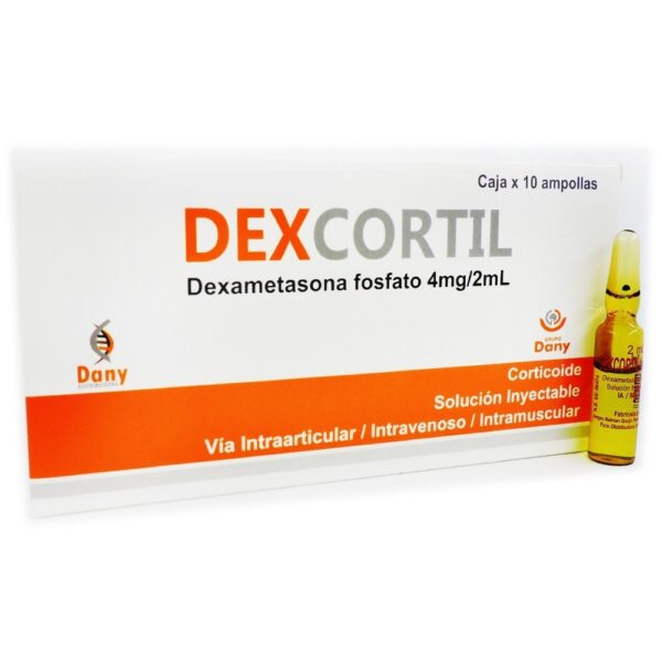 AMPOLLA DEXCORTIL DEXAMETASONA FOSFATO 4 MG/2ML)...venta x 1unidad