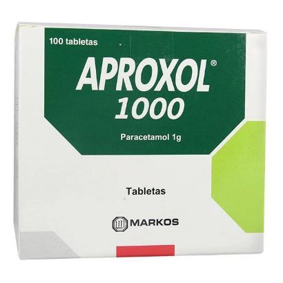 APROXOL 1000 (PARACETAMOL 1 GR)................VENTA X UNA UNIDAD