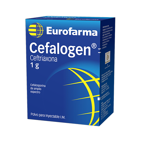 CEFALOGEN AMPOLLA (CEFTRIAXONA 1 GR)...venta x 1unidad