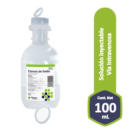 CLORURO DE SODIO 0.9% (FCO X 100ML ) INYECTABLE...venta x 1unidad