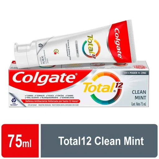 CREMA DENTAL COLGATE TOTAL 12  x 75ml...venta x 1unidad