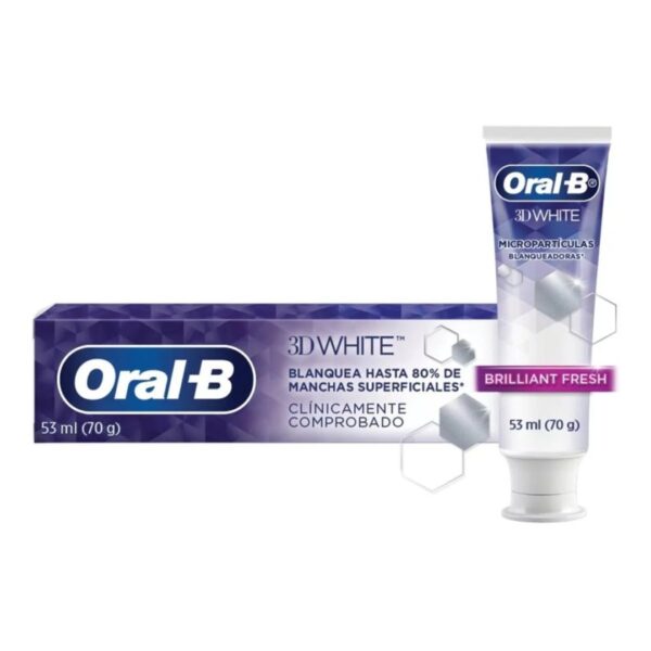 CREMA DENTAL ORAL B 3D WHITE CONT.NETO 53 ML....................venta x una unidad