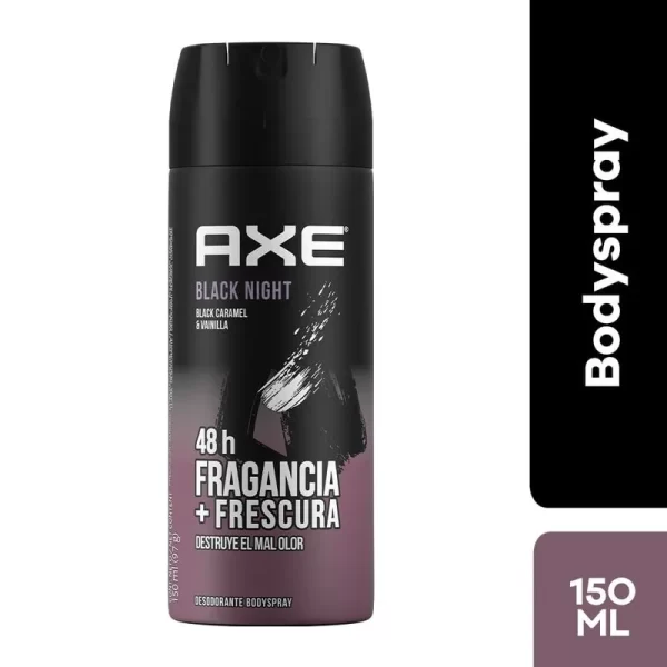 DESODORANTE AXE SPRAY BLACK NIGHT 150ML ... ventax 1unidad