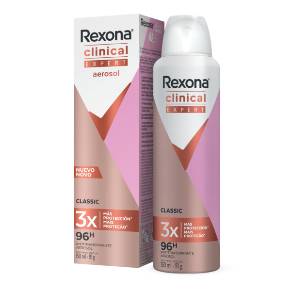 DESODORANTE REXONA SPRAY CLINICAL CONT NETO 150 ML... venta x 1 unidad