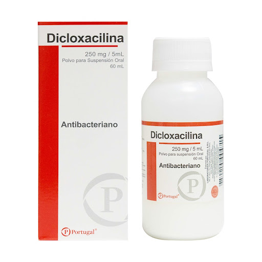 DICLOXACILINA 250 MG/ 5 ML  60ml...venta x 1unidad