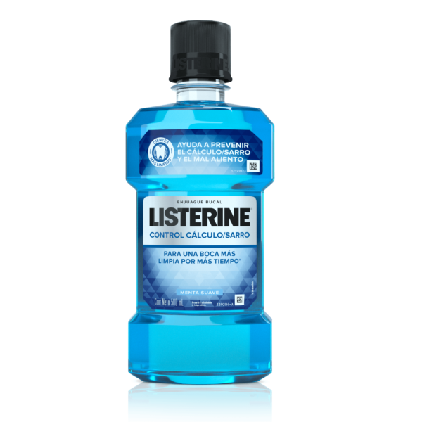 ENJUAGUE BUCAL LISTERINE CONTROL CÁLCULO/SARRO FRESCURA INTENSA CONT.NETO 500 ML.................VENTA X UNA UNIDAD