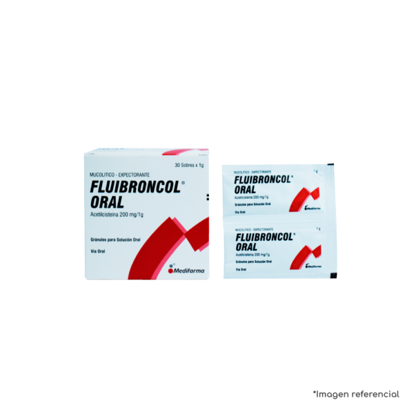 FLUIBRONCOL ORAL (ACETILCISTEÍNA 200 MG/1G)...venta x 1unidad