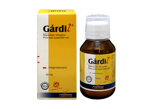 GÁRDIL (NITAZOXANIDA 100MG/ 5ML) SUSPENSIÓN  X 60ML...venta x 1unidad