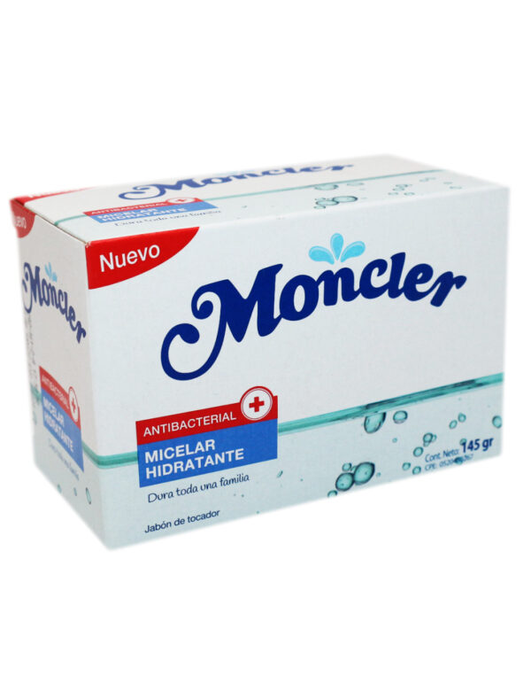 JABÓN MONCLER (MICELAR HIDRATANTE ) CONT.NETO 145 GR...venta x 1unidad