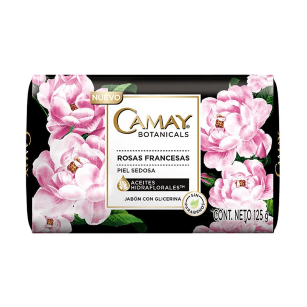 JABONCILLO CAMAY BOTANICALS ROSAS FRANCESAS CONT.NETO 125G ......venta x 1 unidad