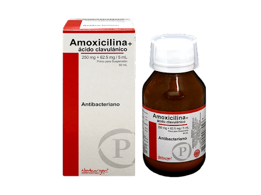 JARABE AMOXICILINA + ACIDO CLAVULÁNICO CONT.NETO 60 ML...venta x 1unidad