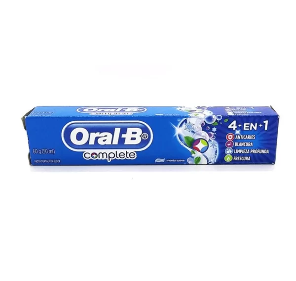 KOLYNOS ORAL B COMPLETE 4 EN 1   CONT.NETO 60GR (50ML)...venta x 1unidad