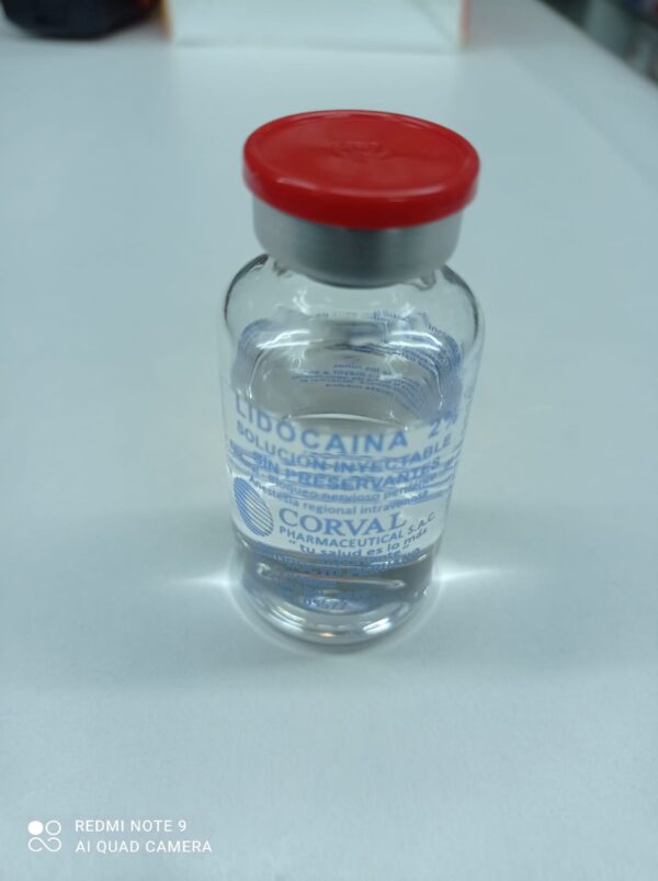 LIDOCAINA 2% X 20 ML...venta x 1unidad