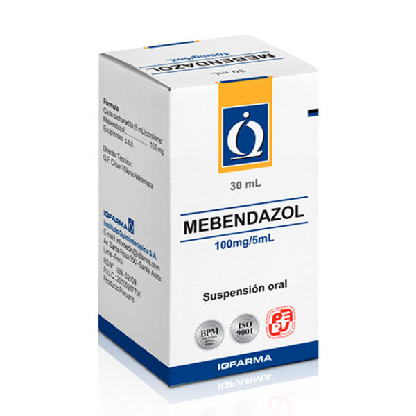 MEBENDAZOL JARABE 100MG/5ML...venta x 1unidad