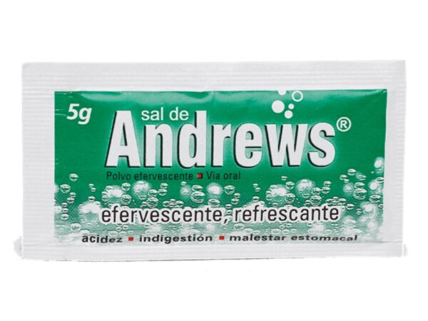 SAL DE ANDREWS    01SACHET X 5 GRS...venta x 1unidad