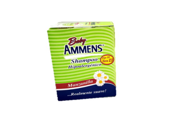 SHAMPOO AMMENS EN SACHET OLOR A MANZANILLA...venta x 1unidad