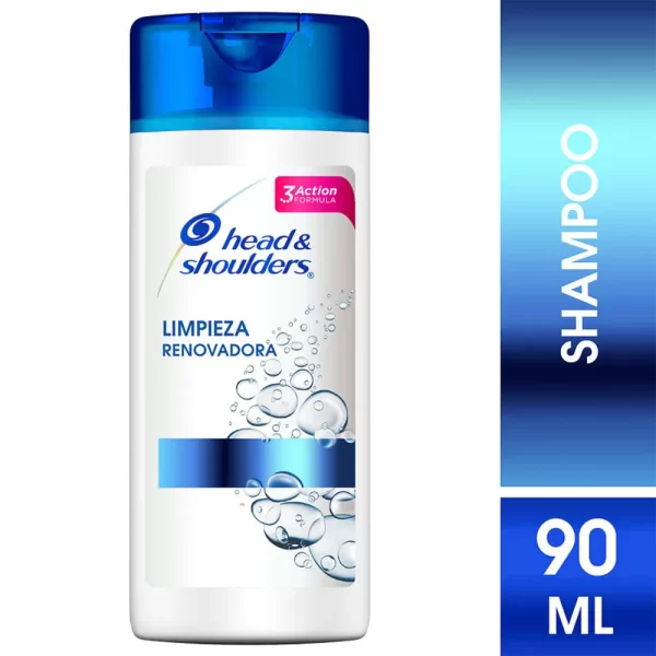 SHAMPOO HEAD SHOULDERS LIMPIEZA RENOVADORA CONT.NETO 90 ML...venta x 1unidad