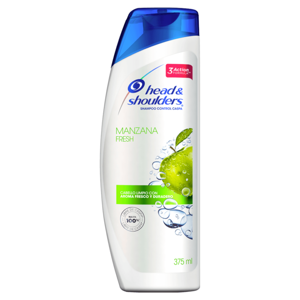 SHAMPOO HEAD & SHOULDERS MANZANA FRESH CONT NETO 375 ML...venta x 1unidad