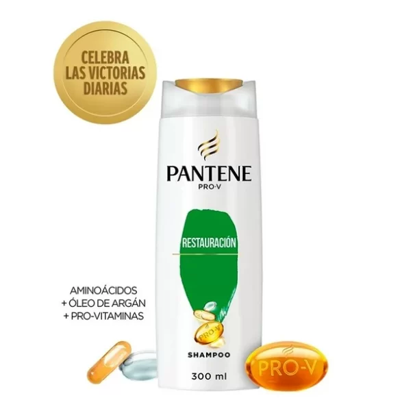 SHAMPOO PANTENE PRO-V RESTAURACIÓN CONT.NETO 300 ML..........VENTA X UNA UNIDAD