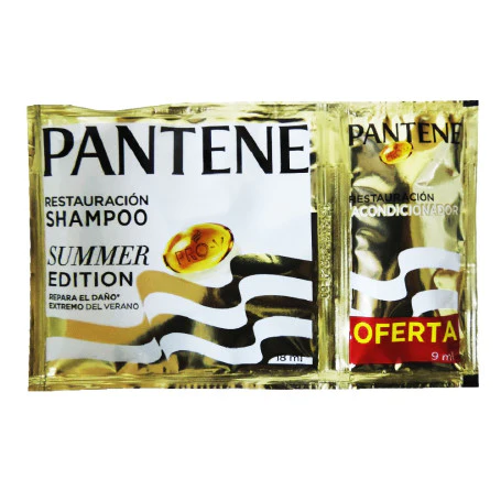 SHAMPOO PANTENE SACHET SUMMER EDITION CONT.NETO 18 ML...venta x 1unidad