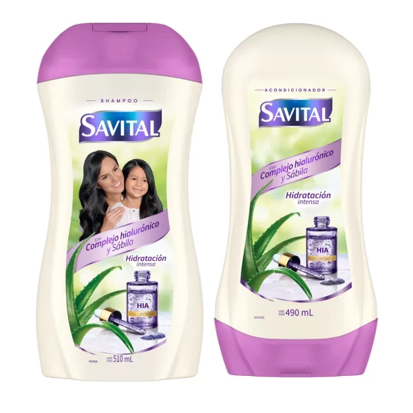 SHAMPOO SAVITAL COMPLEJO HIALURÓNICO Y SÁBILA CONT.NET 510 ML....................venta x 1unidad