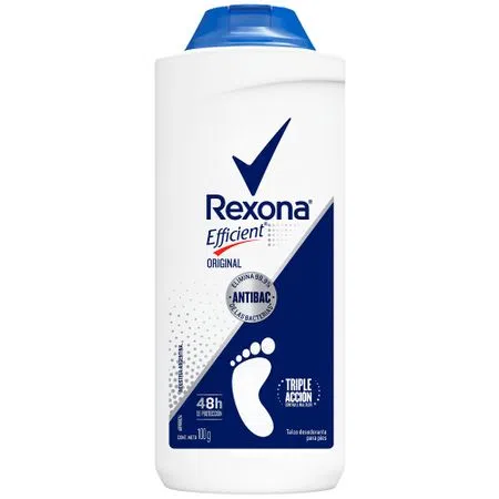 TALCO REXONA EFFICIENT ORIGINAL CONT.NETO 100 GR .........venta x una unidad