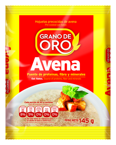 avena  grano de oro  145g bolsa ..... venta x1unidad