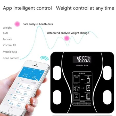 Balanza Inteligente Corporal Con Conección Bluetooth Y App Android ..... Venta X1unidad: imagen 4