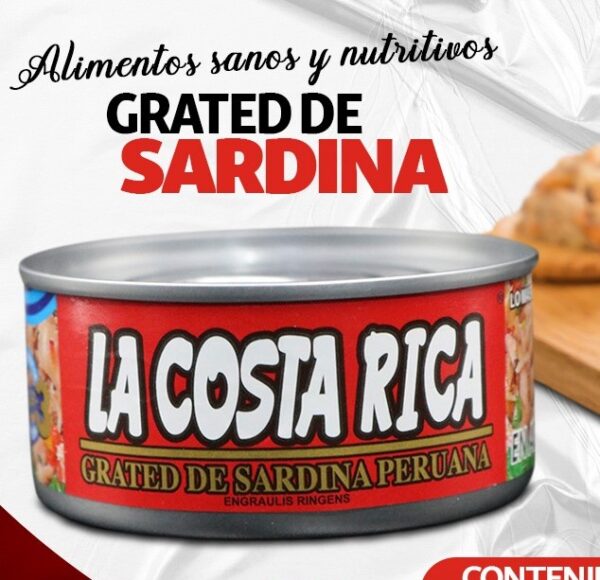 grated de sardina  La Costa Rica 120g....venta x 1unidad