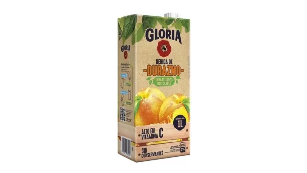 jugo de Durazno Gloria tetrapak 1L ..... venta x 1unidad