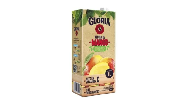 jugo de mango Gloria tetrapack 1L .... venta x 1 unidad