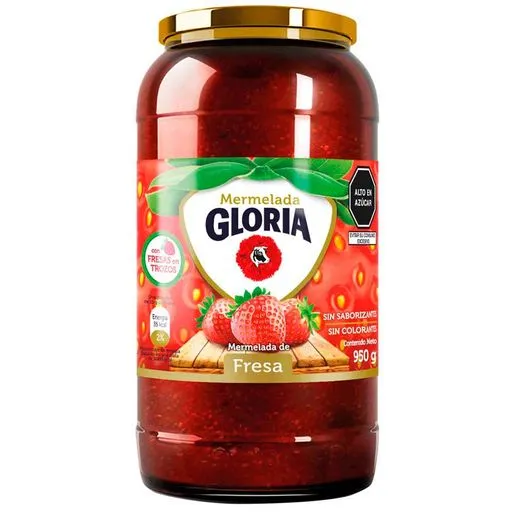 mermelada de fresa GLORIA en frasco  950g ....... ventax1unidad