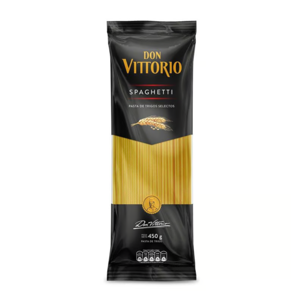 Spaghetti  Don Vittorio pasta de trigos  450g ( fideos )... ventax 1 unidad