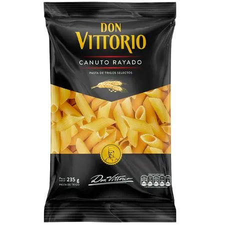 fideos CANUTO RAYADO DON VITTORIO pasta de trigo 235gr.... ventax 1 bolsa