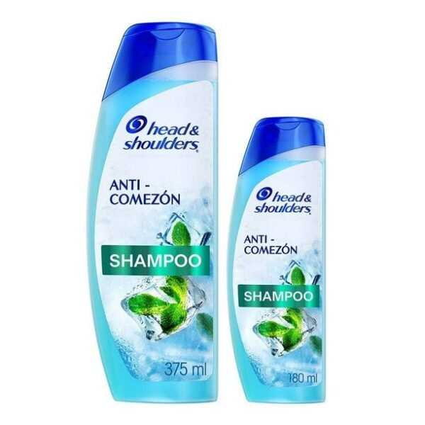 Pack head & shoulders 1 shampoo de 375 ml +1 shampoo de 180 ml anti comezón.....venta x una unidad