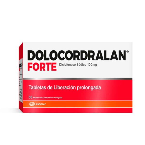 Dolocordralan forte (diclofenaco 100 mg).............venta x una unidad