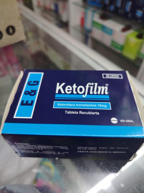 ketofilm (Ketorolaco 10 mg)...............venta x una unidad