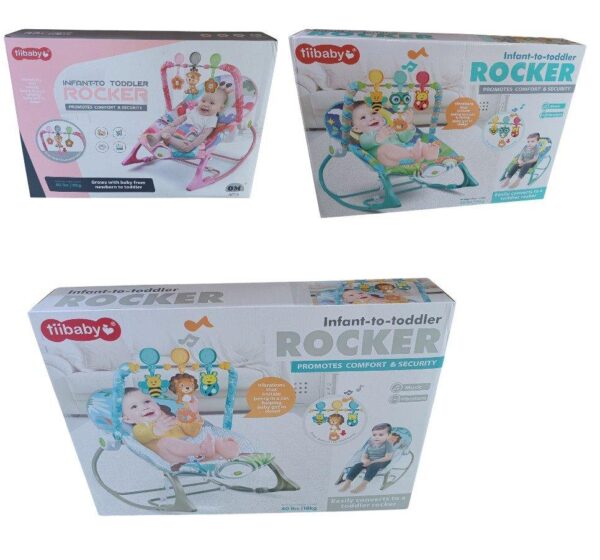 Mecedora rocker (color celeste ).....venta x una unidad